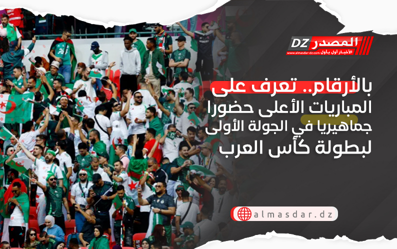 بالأرقام.. تعرف على المباريات الأعلى حضورا جماهيريا في الجولة الأولى لبطولة كأس العرب