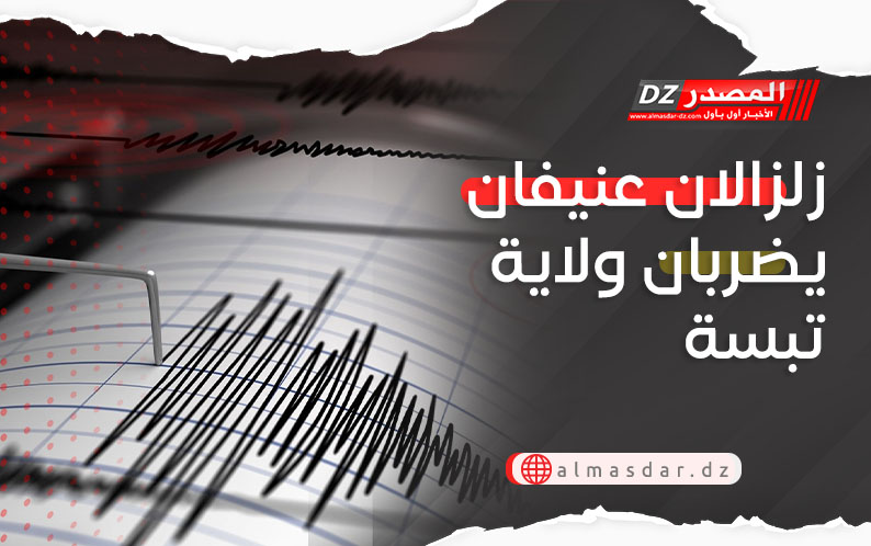 زلزالان عنيفان يضربان ولاية تبسة