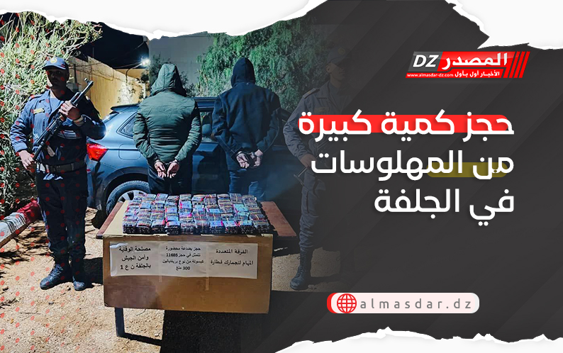 حجز كمية كبيرة من المهلوسات في الجلفة