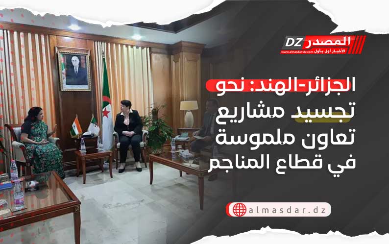 الجزائر-الهند: نحو تجسيد مشاريع تعاون ملموسة في قطاع المناجم